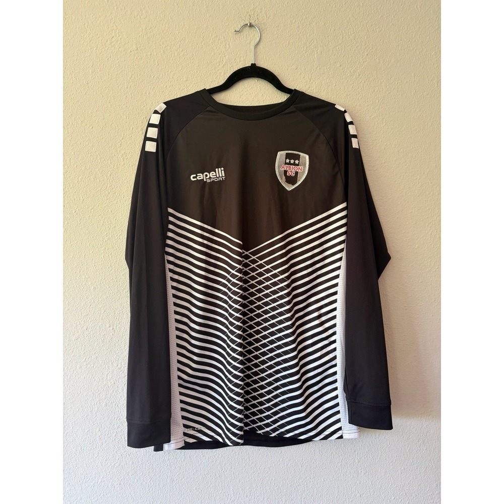 Capelli Sport Albion SC Long Sleeve Jersey Men Large Black And White